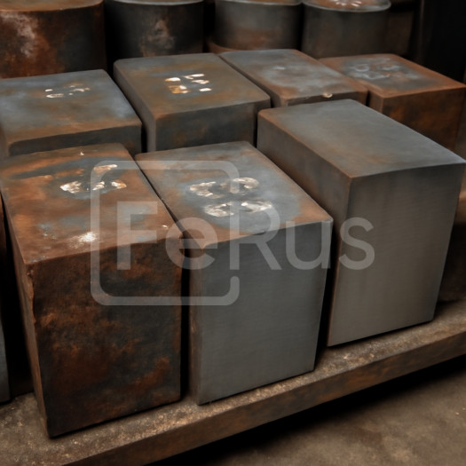 Поковка стальная гладкая квадратного сечения 720х120 мм 34ХН1М ГОСТ 7829-70